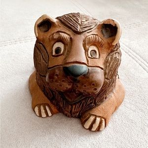Casals Peru Lion clay figurine